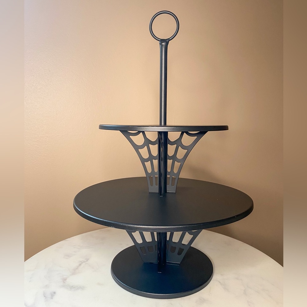 Target Hyde & EEK! 16" Web Metal Halloween Two-Tier Stand Tray